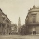 Hoek IJsselkade-Marspoortstraat, met aan de rechterzijde het Scheepvaarthuis, rond 1910.